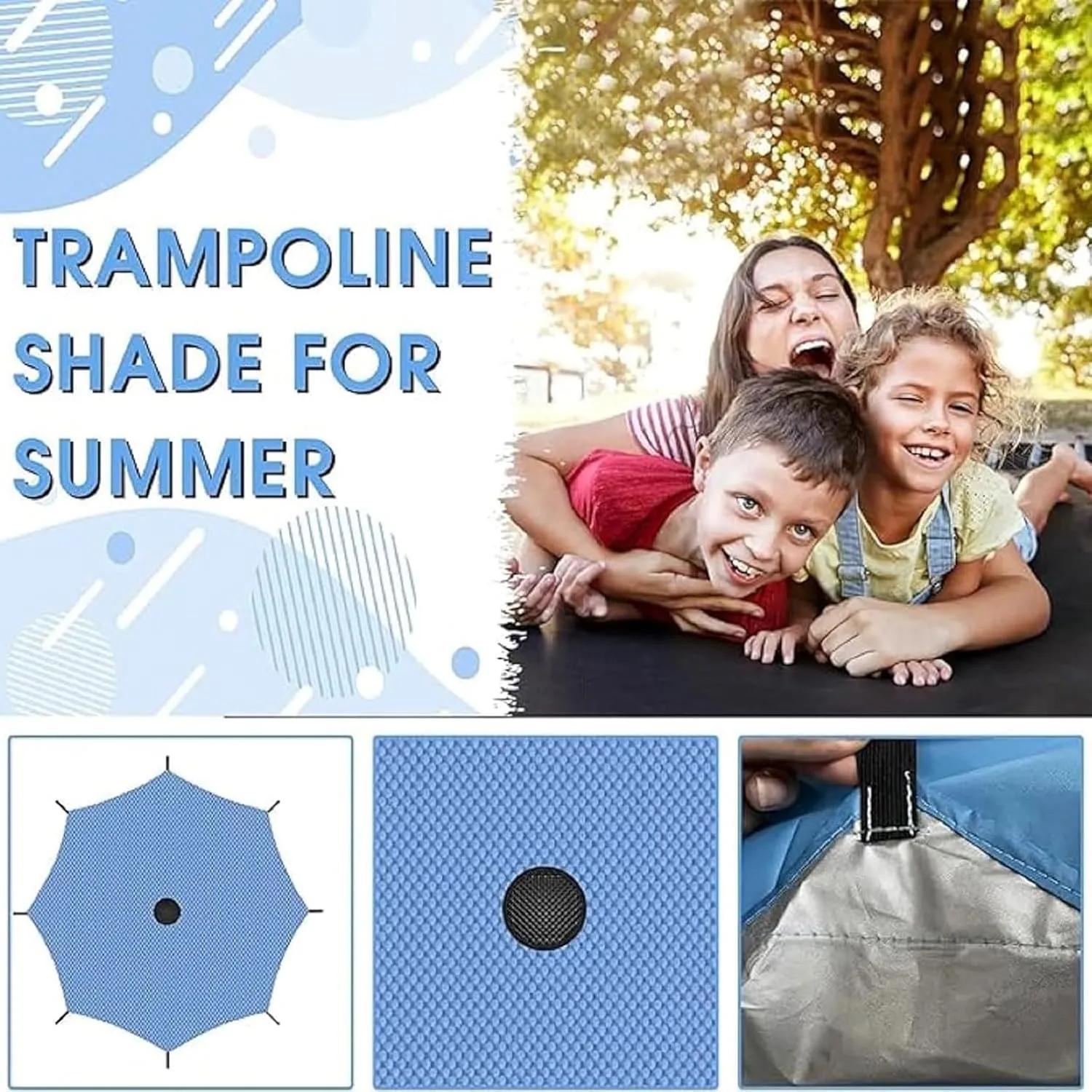 Trampoline Tent Cover, Trampoline Tent, Trampoline Spring Cover, Trampoline Accessories, 6ft,8ft,10ft,12ft,14ft,16ft, Trampoline Shade Cover Waterproof Oxford Trampoline Canopy,8ft