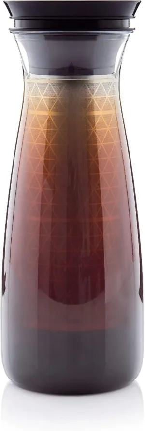 TUPPERWARE Brand Cold Brew Carafe - Coffee & Tea Container with Cover - Includes Brewing Mesh - Easy to Clean & Drain - BPA Free