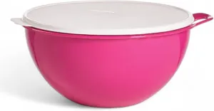 Tupperware Thatsa Bowl Mixing Bowl 32 Cups 7.8L Hot Pink with White Seal