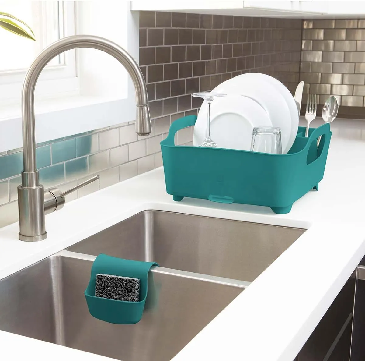 Umbra Tub Dish Rack, Mint