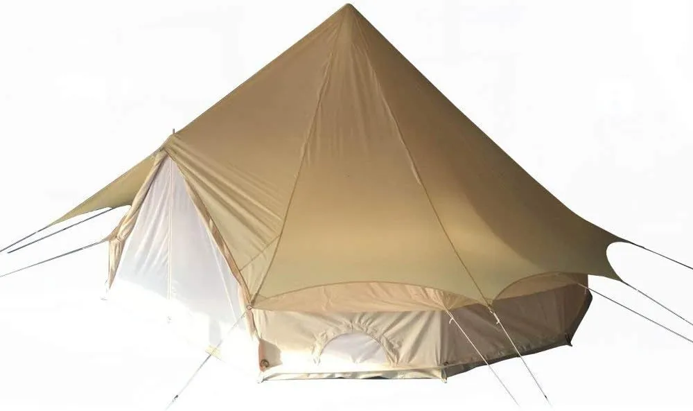 UNISTRENGH Waterproof Tent Tarp Cover Sunshade Heavy Duty Roof Shelter for 3M 4M 5M 6M 7M Bell Tent (Sunshade, for 5M/16.4ft Tent)