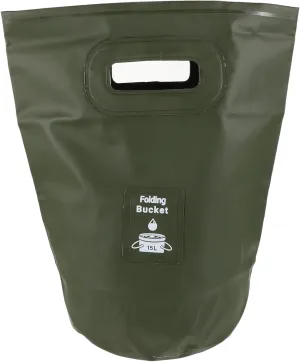 VANZACK Collapsible Camping Trash Bin 15l Outdoor Folding Bucket Versatile Water Container for Camping Bbq Beach