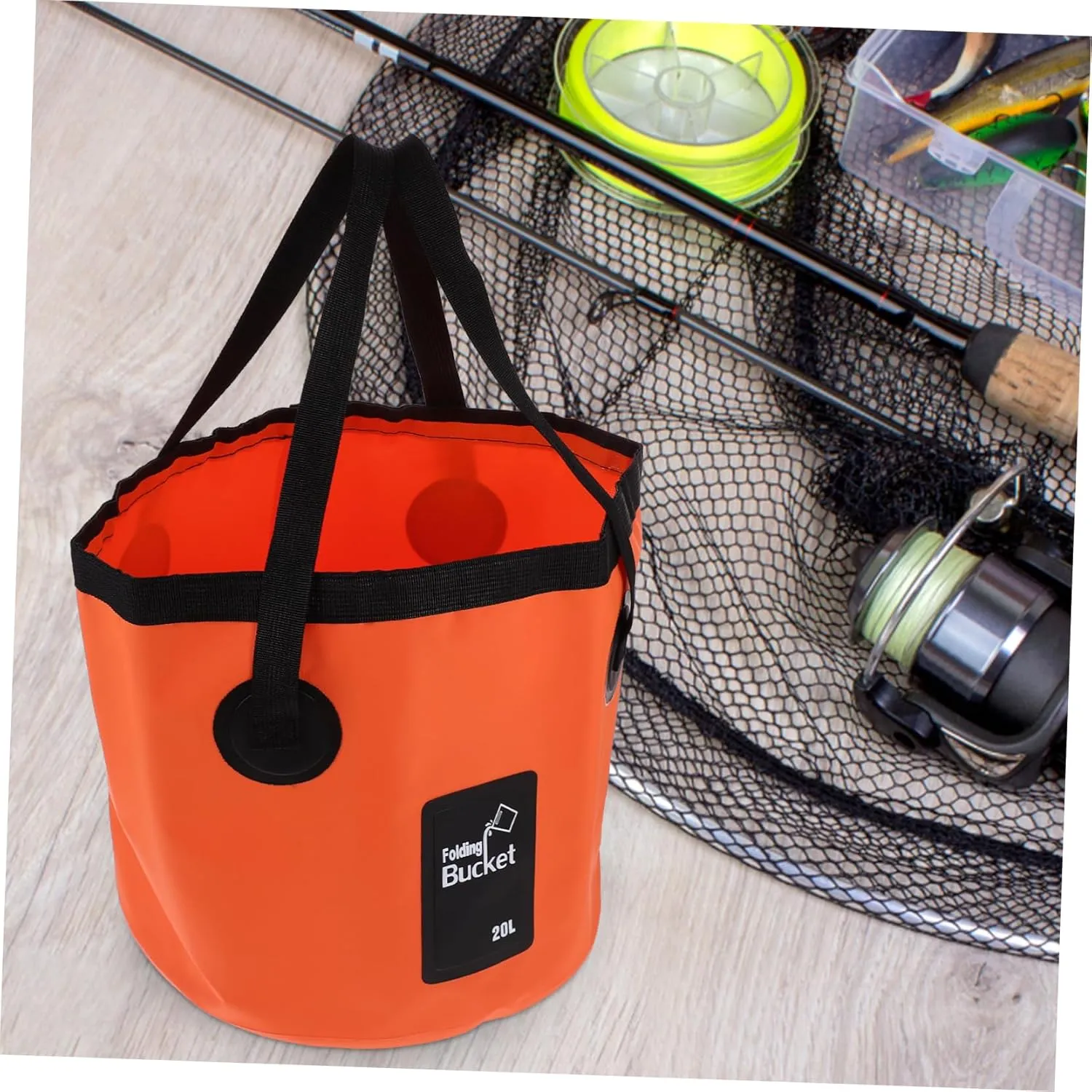 VANZACK Portable Water Bucket Car Washing Water Bucket Portable Fishing Basket Folding Water Bucket Portable