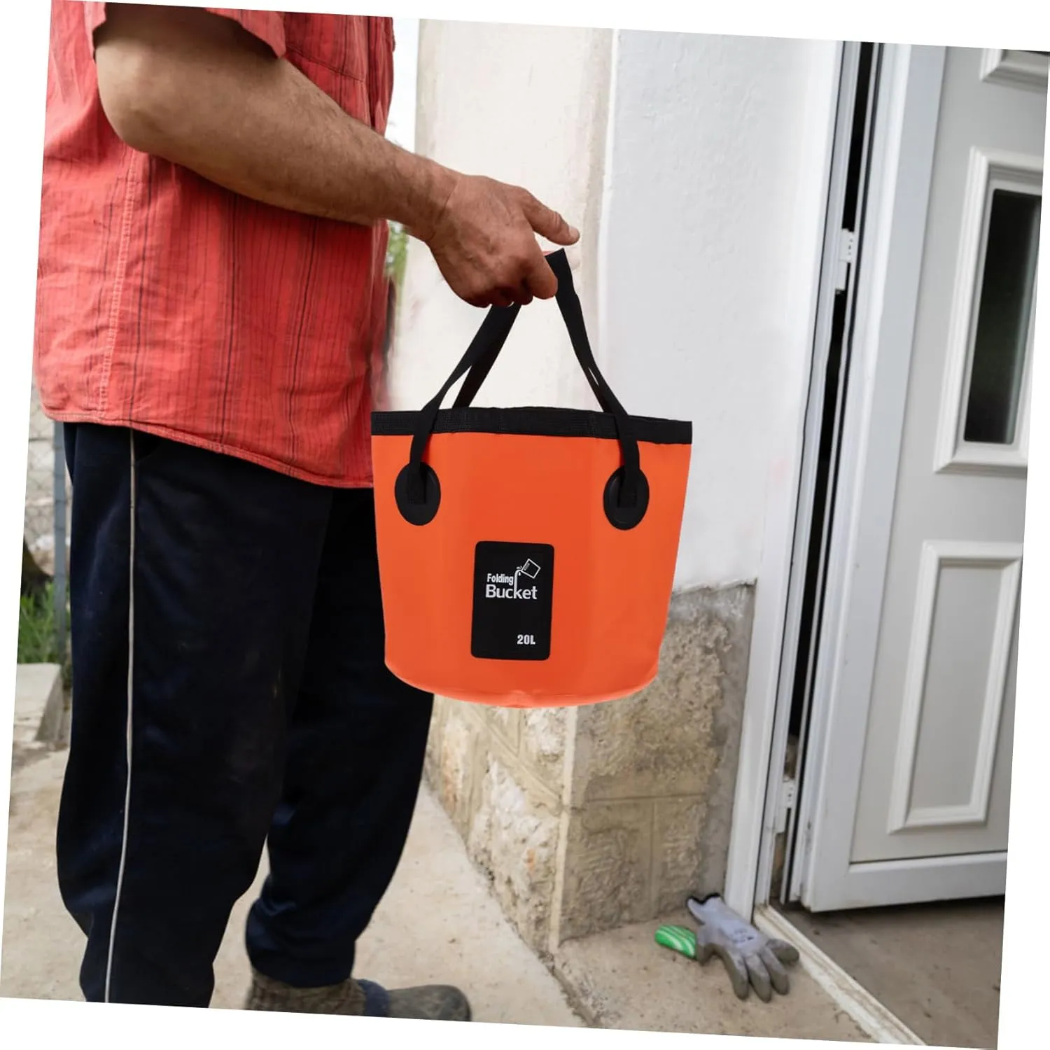 VANZACK Portable Water Bucket Car Washing Water Bucket Portable Fishing Basket Folding Water Bucket Portable
