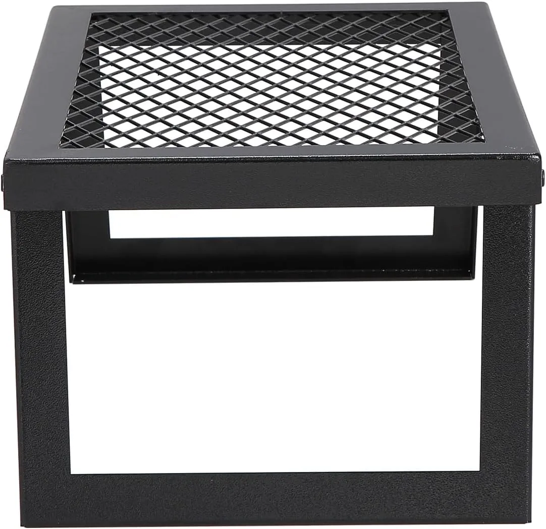 VEVOR Folding Campfire Grill, Heavy Duty Steel Mesh Grate, 18" Portable Camping Grates Over Fire Pit, Camp Fire Cooking Equipment with Legs Carrying Bag, Grilling Rack for Outdoor Open Flame Cooking