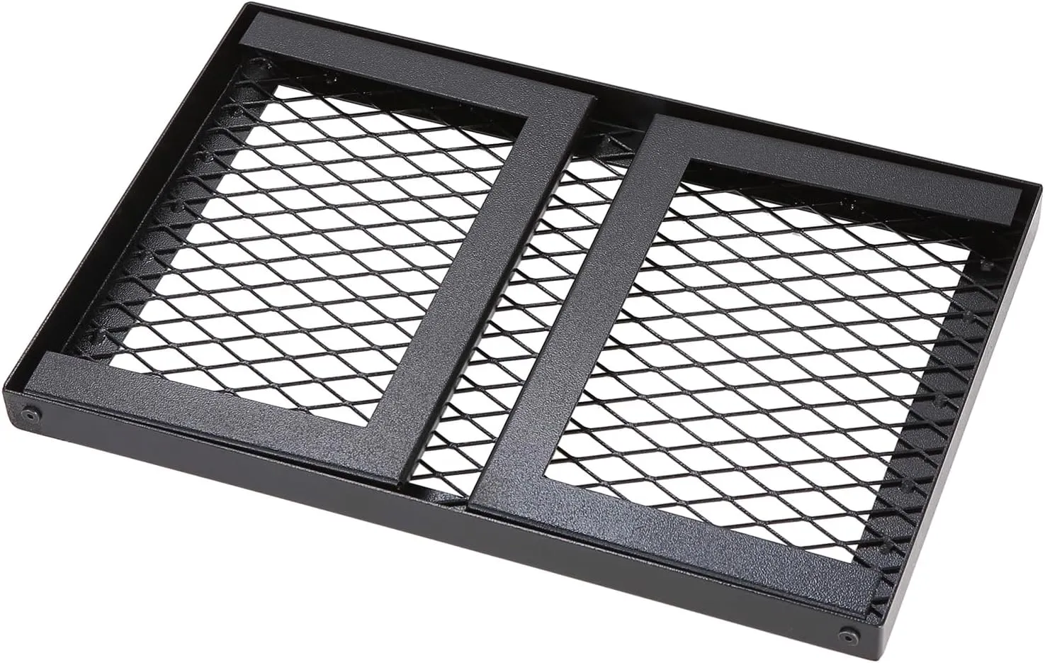 VEVOR Folding Campfire Grill, Heavy Duty Steel Mesh Grate, 18" Portable Camping Grates Over Fire Pit, Camp Fire Cooking Equipment with Legs Carrying Bag, Grilling Rack for Outdoor Open Flame Cooking