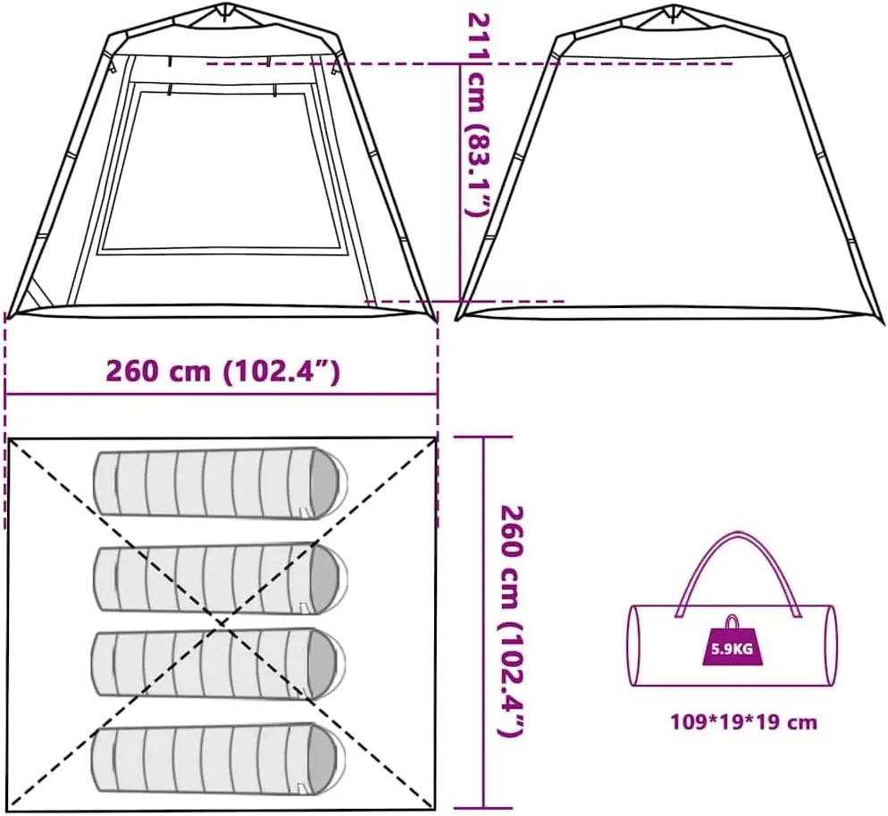 vidaXL Fishing Tent, Fishing Tents, Camping Tent