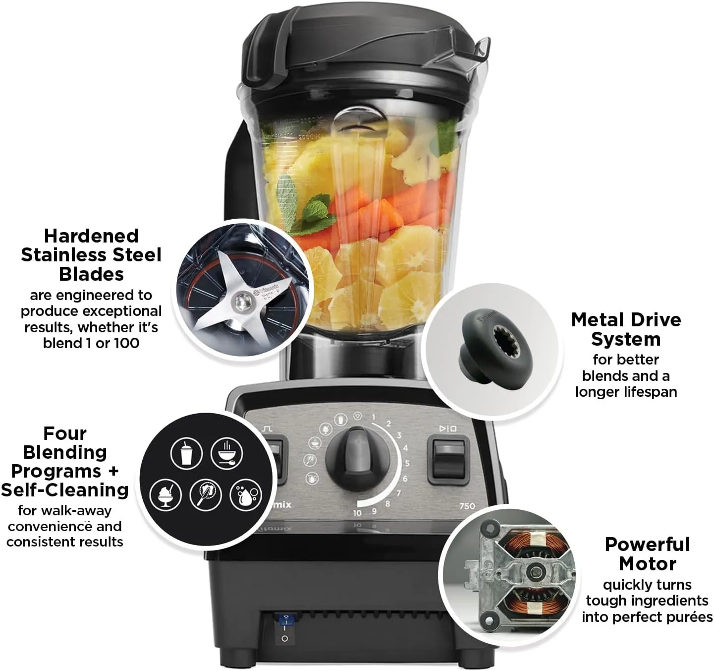 Vitamix Propel Series 750 Blender,Black