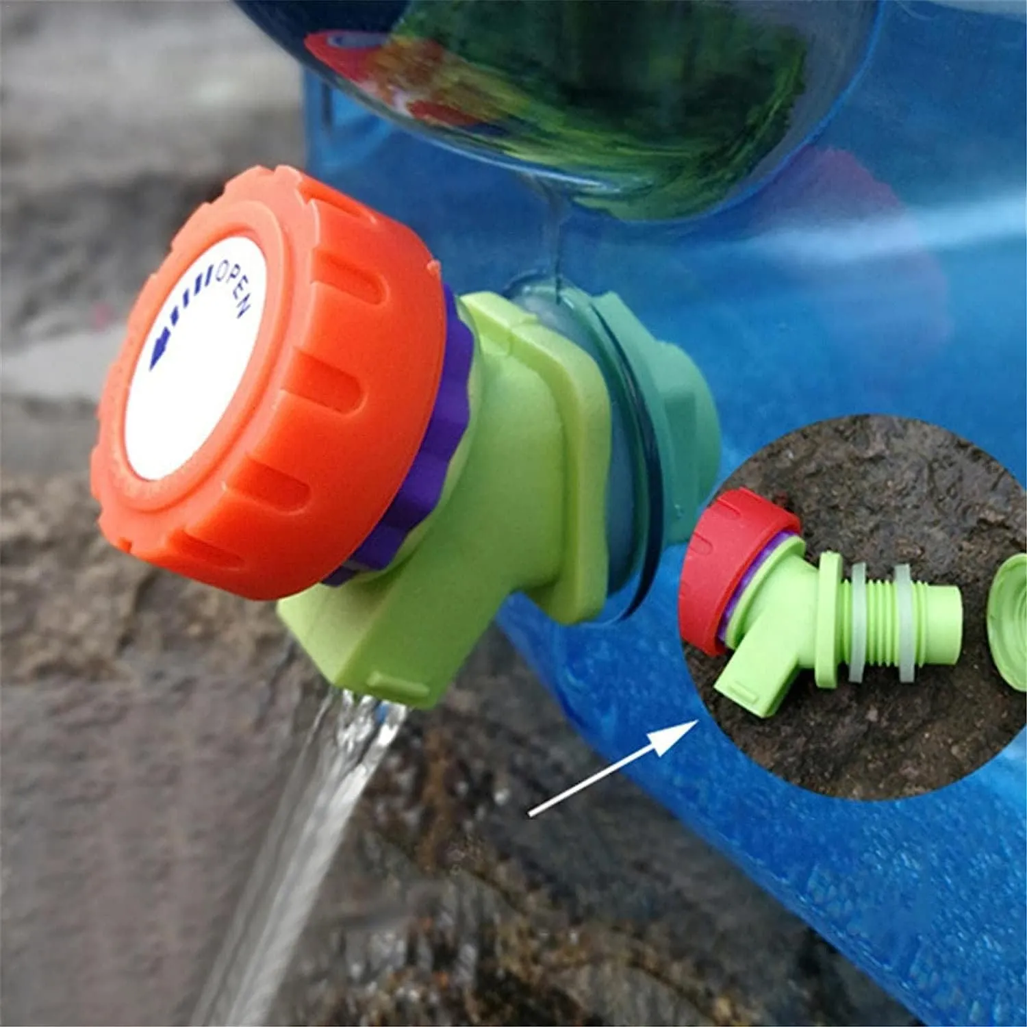Water Canister - Water Container with Tap | Portable Bucket Car Camping Canister | BPA Free Multi-Purpose Canister Water Tank for Travel Camping | 5-25 L