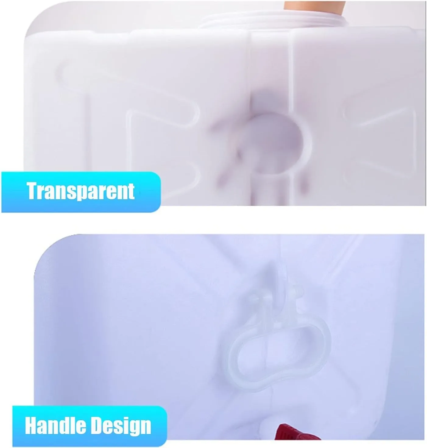 Water Carrier Plastics Water Container 50L Water Tank Portable Water Carrier with Tap Storage Container Heavy Duty Water Carrier for Camping Hiking Fishing Climbing Picnic Bbq Travel Outdoor(Size:45L)