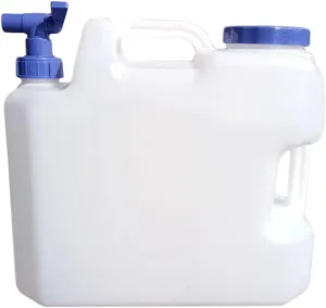 Water Container with Spigot, Camping Water Container, Outdoor Portable Water Storage for Camping (Gray : White, Size : 10L)