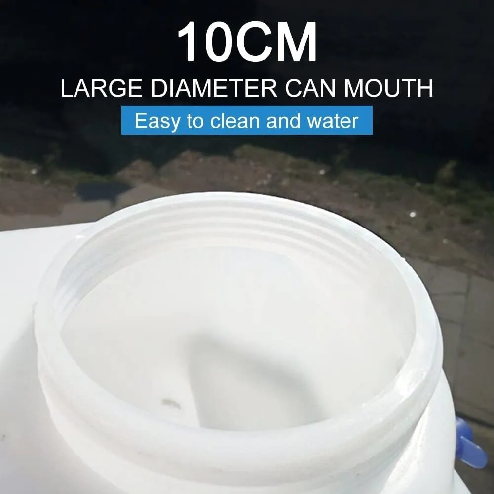 Water Container with Spigot, Camping Water Container, Outdoor Portable Water Storage for Camping (Gray : White, Size : 10L)
