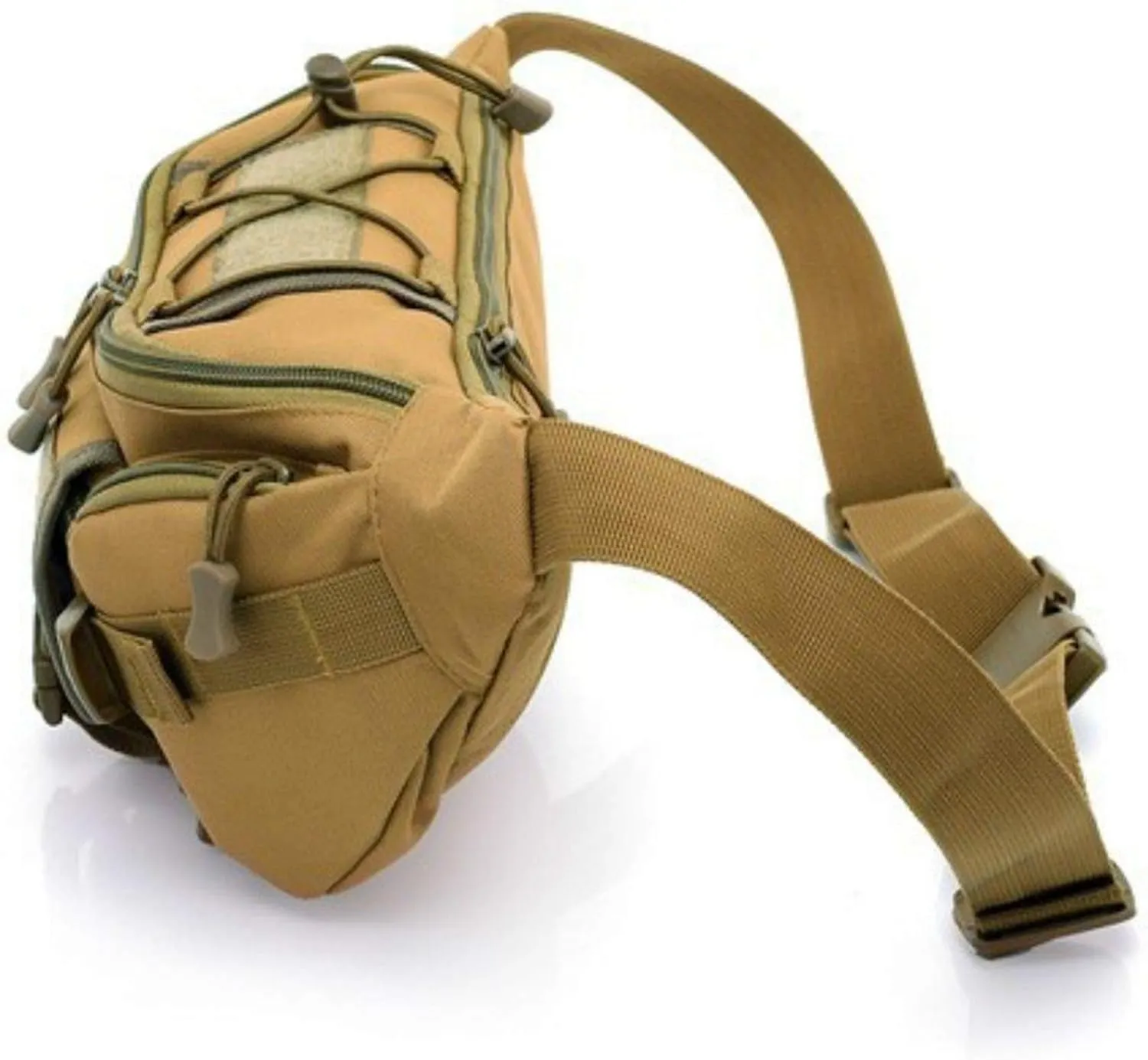 Water Resistant Tactical Waist Pack Bag Military Fanny Packs Hip Belt Bag Pouch for Hiking Climbing Outdoor Bumbag