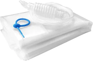 Water Storage Bladder Bathtub Drinking Water Bag Food-Grade Storage Emergency Drinking Water Container, Comes with Hand Pump,Disaster and Hurricane Survival (100 Gallon) (1pcs)