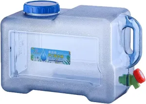 Water Tank Portable Plastic Camping Water Containers Bucket,5-22L Water Container with Tap,Easy Clean BPA-Free Drink Water Carrier for Camping Outdoor,Travel,Party,Emergency (18l)