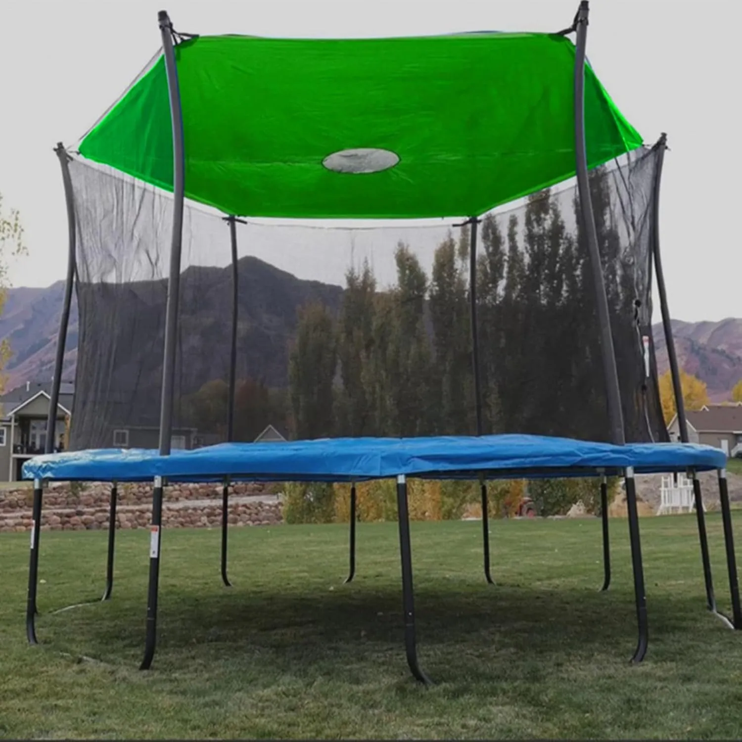 Waterproof UV Protection Trampoline Tent Cover | Weather-Resistant Sunshade With Ventilation,Soft Outdoor Sun Protection Cover, Outdoor Backyard Garden Use, All Season Protection
