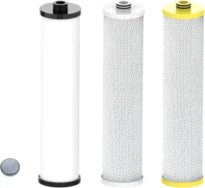 Waterspecialist WS851 Replacement for Aquasana® AQ-5300 R Under Sink Water Filter, Aquasana® Filter Replacement, 800 Gallons, Reduce 99% of Chlorine, Taste and Odor, 3 Filters