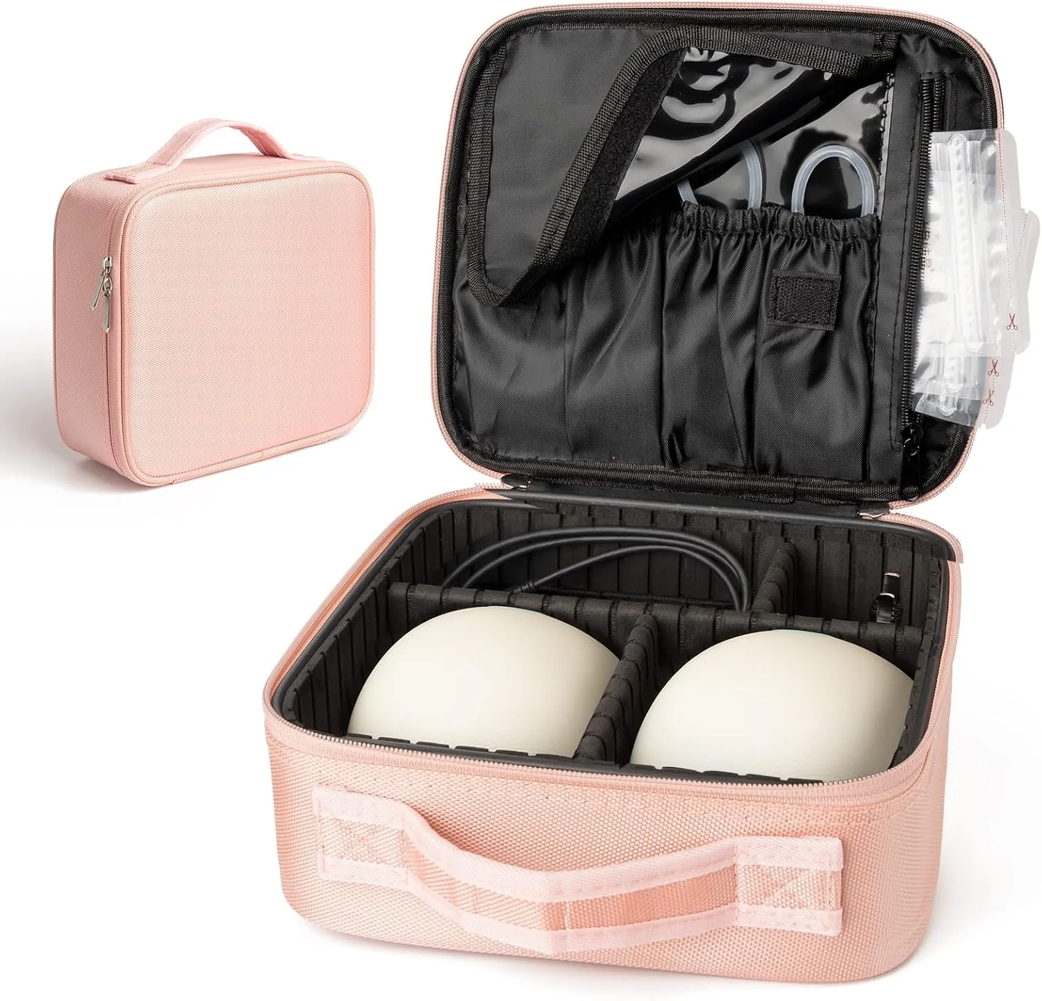Wearable Breast Pump Bag, Hard Container Case Bag for Working Moms, Holds Pump Accessories