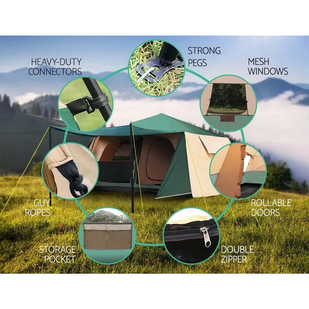 Weisshorn Instant Up Camping Tent 8 Person Pop up Tents Family Hiking Dome Camp-QLD_Metro