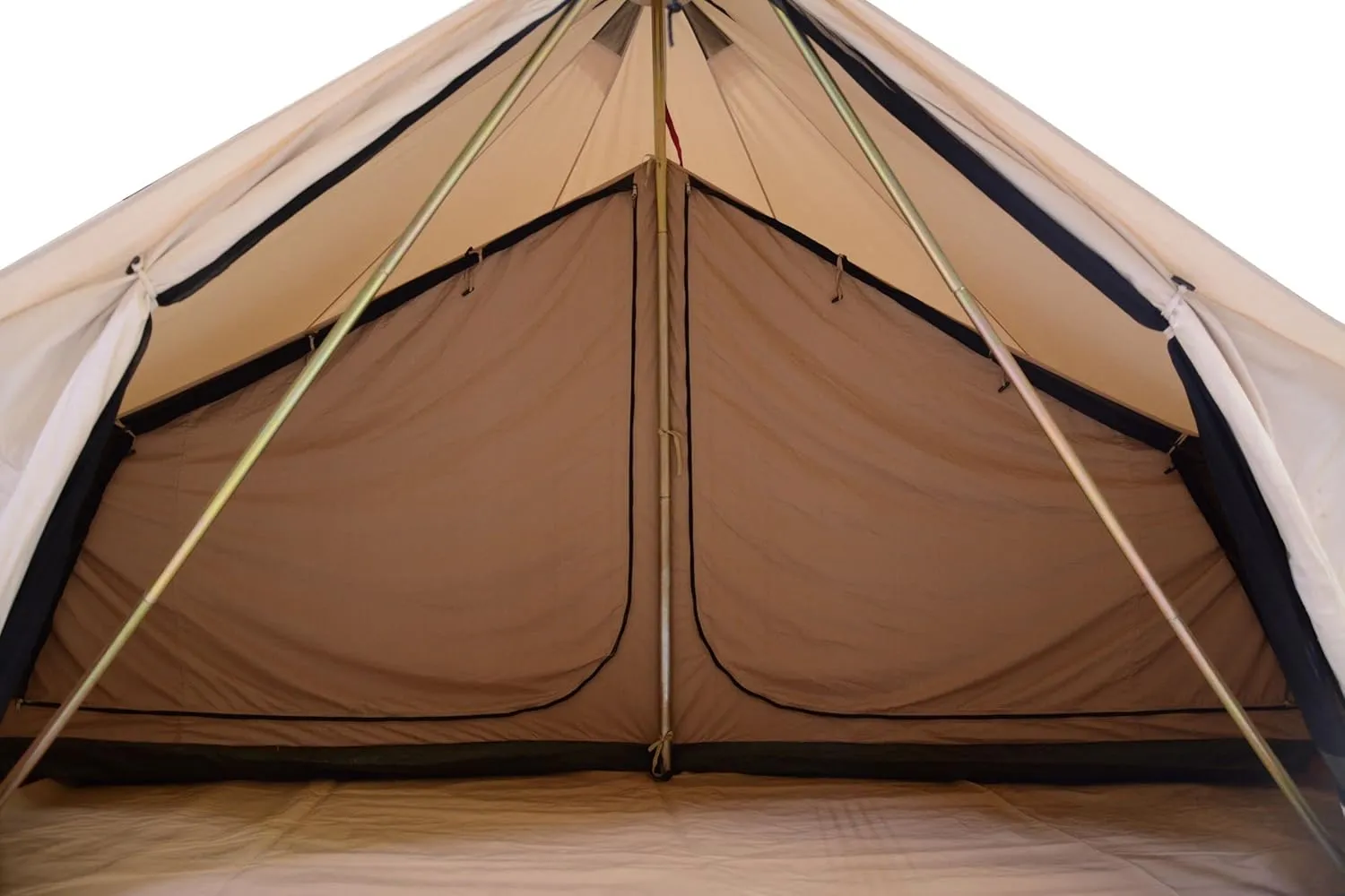 WHITEDUCK Inner Tents for Canvas Bell Tent, Half 1/2 & Quarter ¼ Inner Tents, Tent Accessories, Inner Rooms, Separate Compartment (3M, 4M, 5M, 6M) (Half Inner 6M, Avalon Tent)