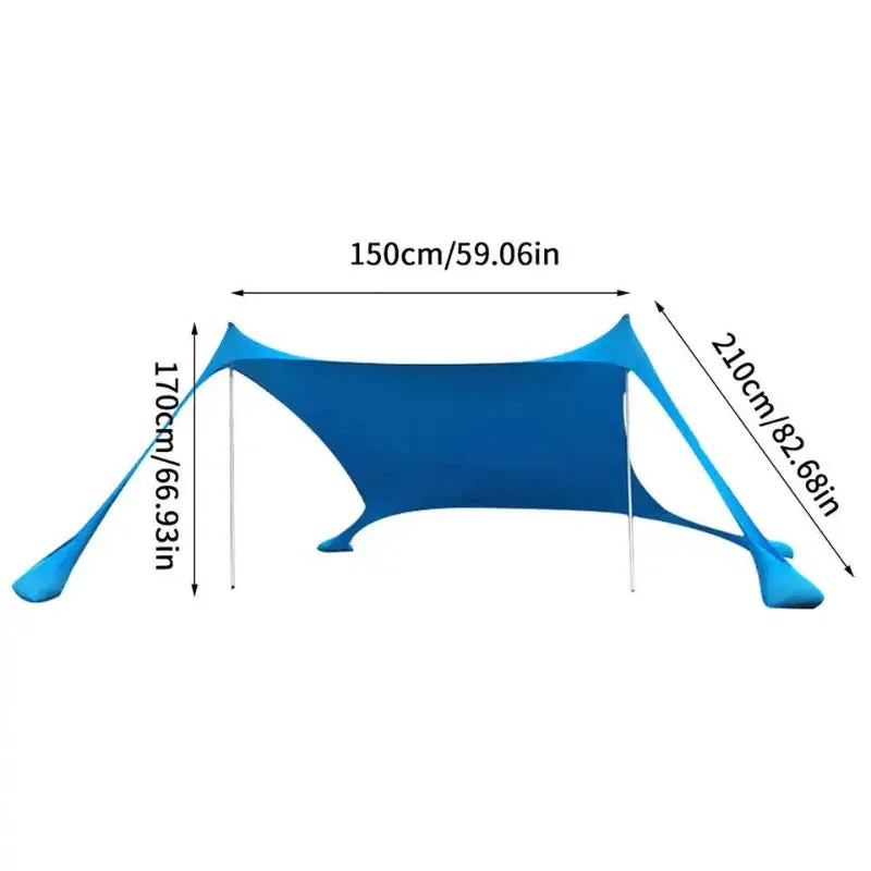 Windproof  UPF50  Beach Canopy with Tents