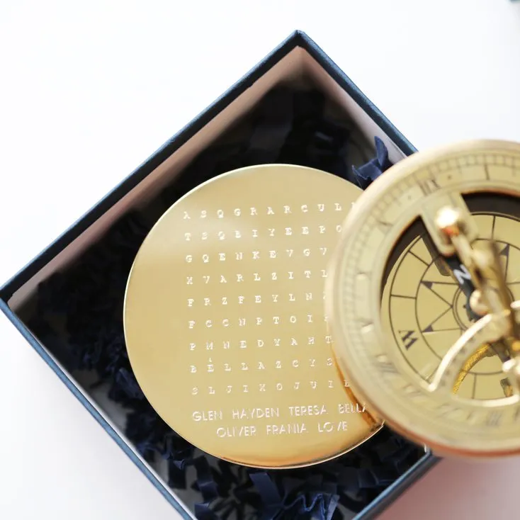 Word Search Sundial Compass