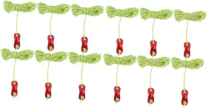 Yardwe 12 Pcs 4 Tent Canopy Pull Rope Reflective Wind Rope Camping Clothesline Nylon