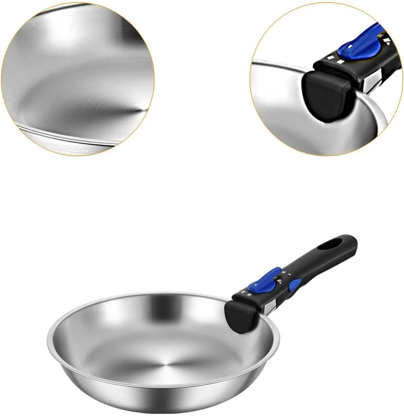 Yiju Camp Cookware Camping Frying Pan Portable Lightweight Camping Skillet Camp Cooking Supplies for Camping Picnic Backpacking