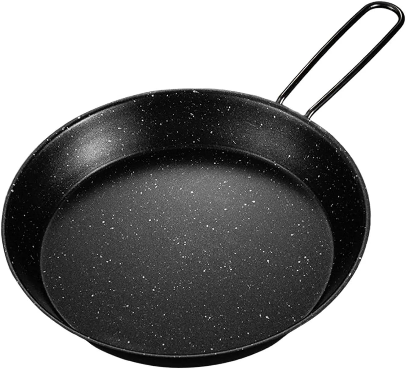 YIJU Outdoor Frying Pan Non Stick with Folding Handle Portable Griddle Pans Grill Pan for Indoor Outdoor Picnics Backyard Barbecue, 20cm