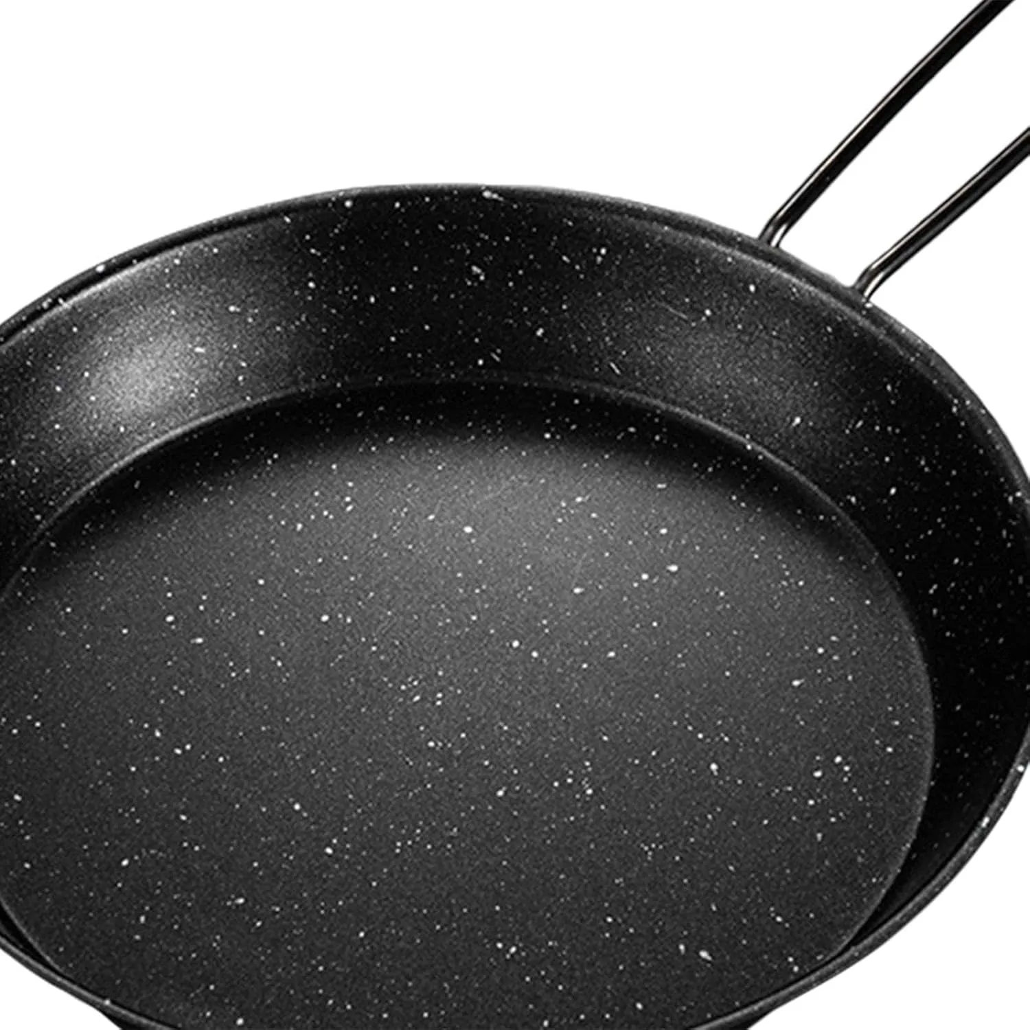 YIJU Outdoor Frying Pan Non Stick with Folding Handle Portable Griddle Pans Grill Pan for Indoor Outdoor Picnics Backyard Barbecue, 20cm