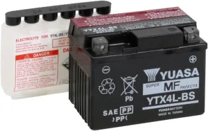 Yuasa YUAM62X4B YTX4L-BS Maintenance Free AGM Battery with Acid pack