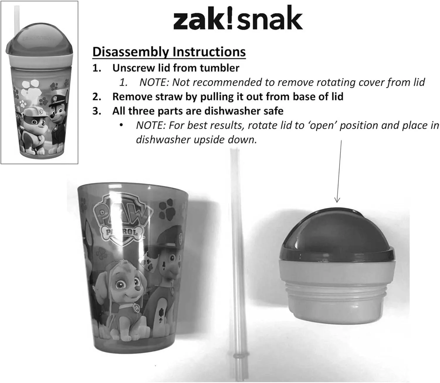 Zak Designs Cars 3 ZakSnak All-In-One Drink Tumbler   Snack Container For Toddlers – Spill-proof 4oz Snack Container Screws Securely Onto 10oz Tumbler With Accessible Straw, Cars 3