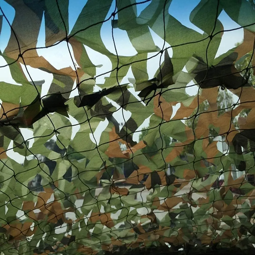 ZHANGQINGXIU Shading Net,Camping Camouflage Net,Car Sunshade Cover, Awning Tent Privacy Fence Screen 210D Oxford Cloth Anti-UV Weatherproof for Courtyards,Pool Decoration