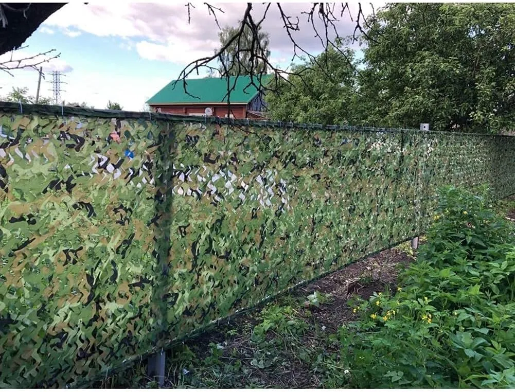ZHANGQINGXIU Shading Net,Camping Camouflage Net,Car Sunshade Cover, Awning Tent Privacy Fence Screen 210D Oxford Cloth Anti-UV Weatherproof for Courtyards,Pool Decoration